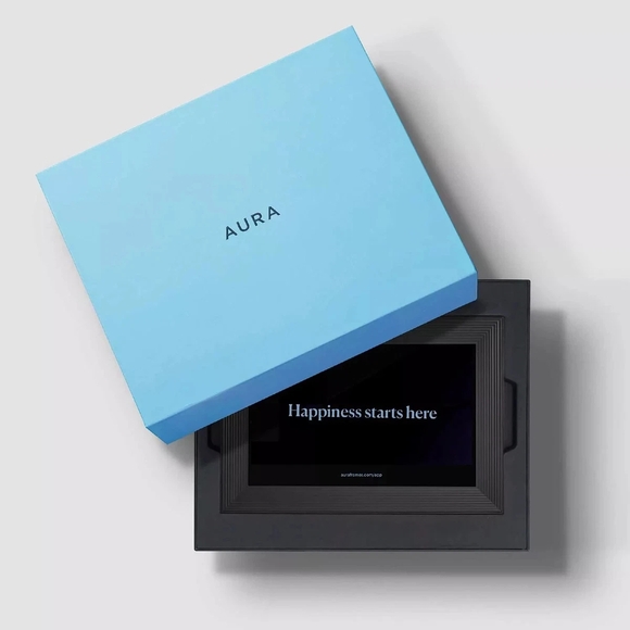 Aura Carver Digital Photo Frame - Blue - Picture 3 of 9